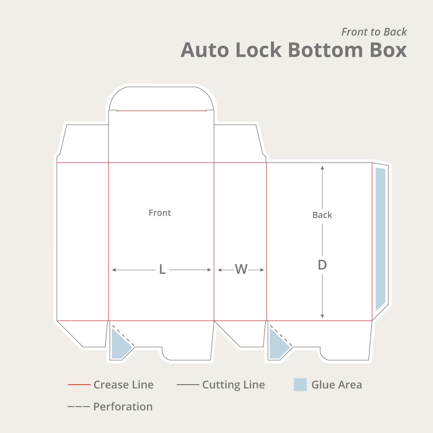 Auto Lock Bottom Art Card Box — view 1