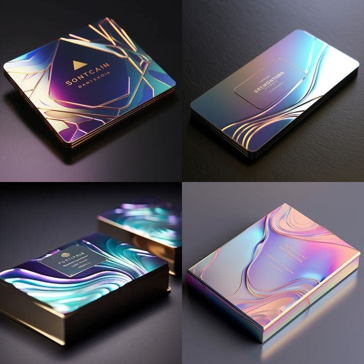 Holographic foil rigid boxes